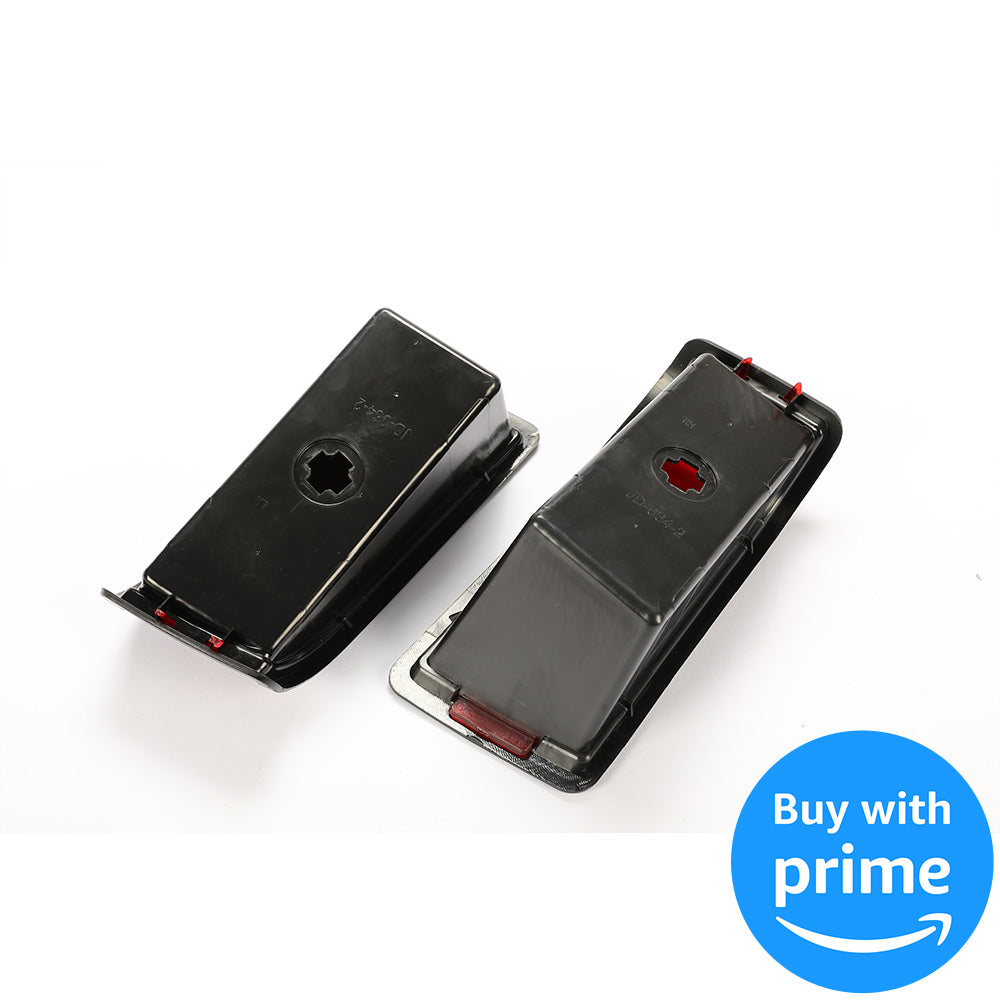 Tail Light Kit Compatible with John Deere 415 425 445 455 w/o Bulbs Plastic Red Lens Replacement for M116504 M116505