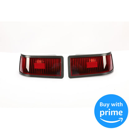 Tail Light Kit Compatible with John Deere 415 425 445 455 w/o Bulbs Plastic Red Lens Replacement for M116504 M116505