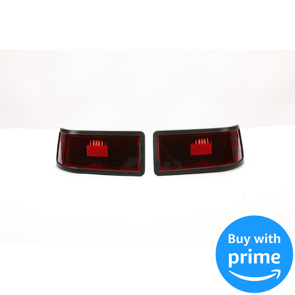 Tail Light Kit Compatible with John Deere 415 425 445 455 w/o Bulbs Plastic Red Lens Replacement for M116504 M116505