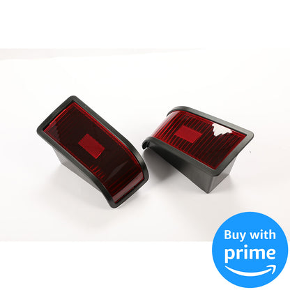 Tail Light Kit Compatible with John Deere 415 425 445 455 w/o Bulbs Plastic Red Lens Replacement for M116504 M116505