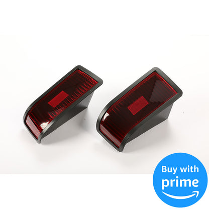 Tail Light Kit Compatible with John Deere 415 425 445 455 w/o Bulbs Plastic Red Lens Replacement for M116504 M116505