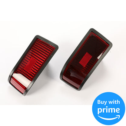 Tail Light Kit Compatible with John Deere 415 425 445 455 w/o Bulbs Plastic Red Lens Replacement for M116504 M116505