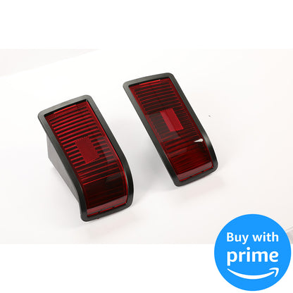 Tail Light Kit Compatible with John Deere 415 425 445 455 w/o Bulbs Plastic Red Lens Replacement for M116504 M116505