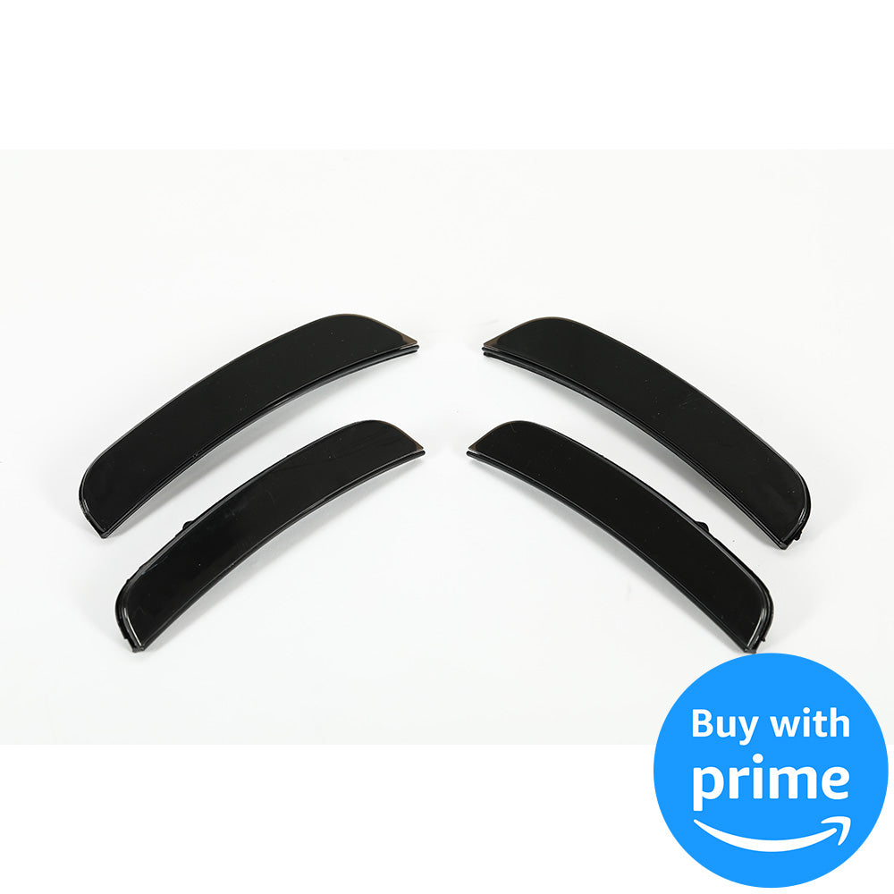 Side Marker Light Compatible with 2015-2022 Dodge Charger Side Marker Lamps Reflectors Front Rear LED Smoke Lens White Lights Replacement for 68214404AA 68214405AA 68214127AA 68214126AA 4Pcs