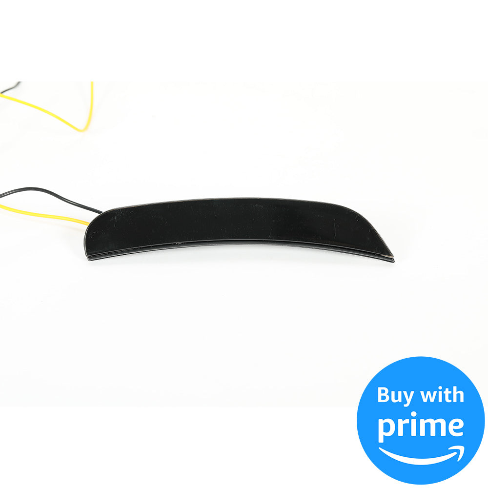 Side Marker Light Compatible with 2015-2022 Dodge Charger Side Marker Lamps Reflectors Front Rear LED Smoke Lens White Lights Replacement for 68214404AA 68214405AA 68214127AA 68214126AA 4Pcs