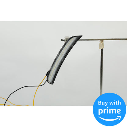 Side Marker Light Compatible with 2015-2022 Dodge Charger Side Marker Lamps Reflectors Front Rear LED Clear Lens White Lights Replacement for 68214404AA 68214405AA 68214127AA 68214126AA 4Pcs