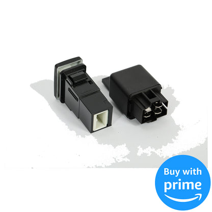 Fog Lights Lamps Compatible with 2011-2013 Honda Odyssey Replacement Assembly Fog Lamps with Bulbs & Wiring Harness & Switch Kit Chrome Housing Clear Lens