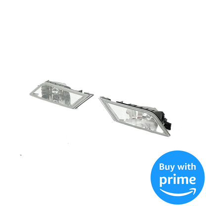 Fog Lights Lamps Compatible with 2011-2013 Honda Odyssey Replacement Assembly Fog Lamps with Bulbs & Wiring Harness & Switch Kit Chrome Housing Clear Lens