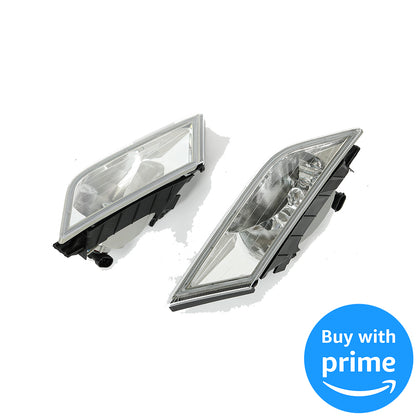 Fog Lights Lamps Compatible with 2011-2013 Honda Odyssey Replacement Assembly Fog Lamps with Bulbs & Wiring Harness & Switch Kit Chrome Housing Clear Lens