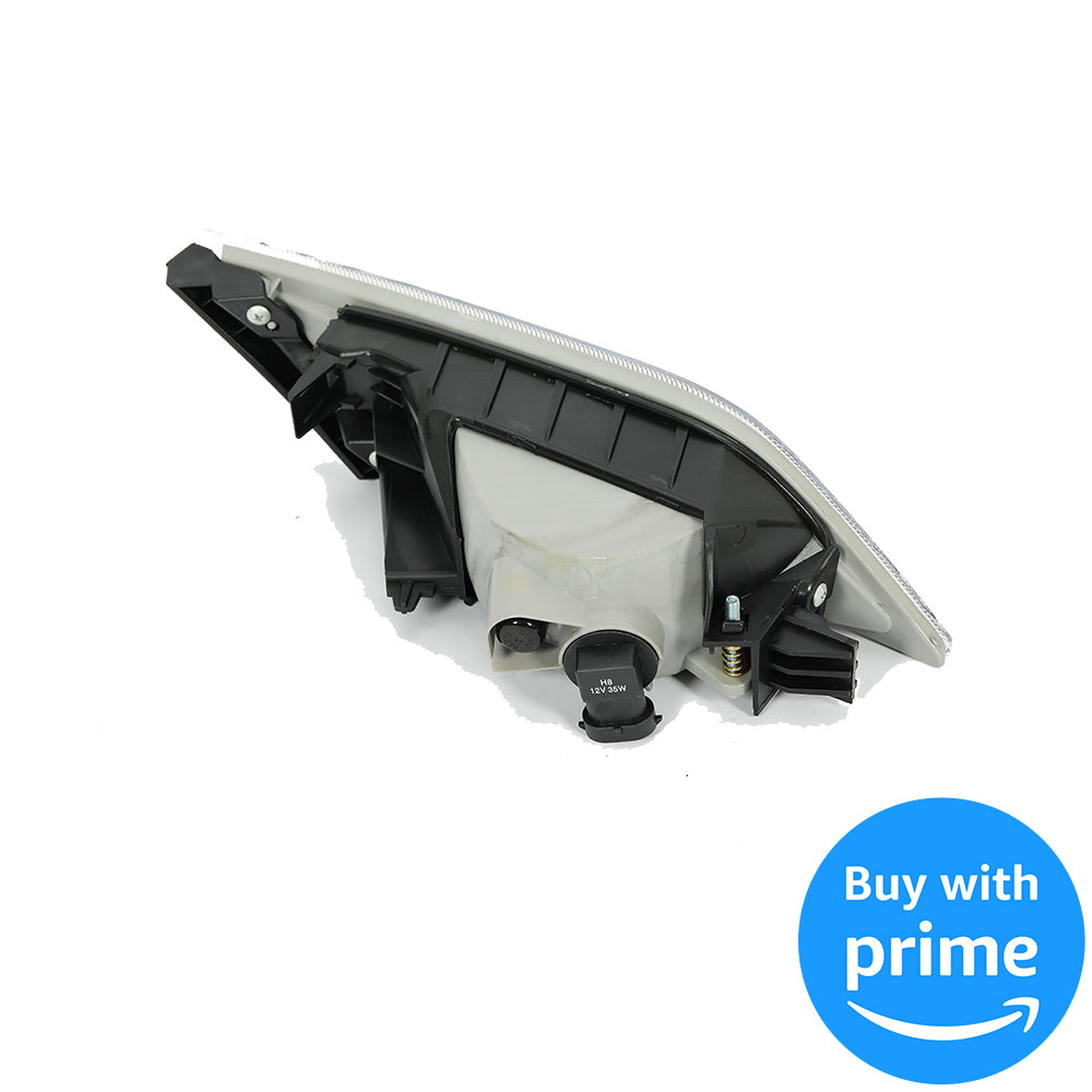 Fog Lights Lamps Compatible with 2011-2013 Honda Odyssey Replacement Assembly Fog Lamps with Bulbs & Wiring Harness & Switch Kit Chrome Housing Clear Lens