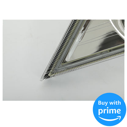 Fog Lights Lamps Compatible with 2011-2013 Honda Odyssey Replacement Assembly Fog Lamps with Bulbs & Wiring Harness & Switch Kit Chrome Housing Clear Lens