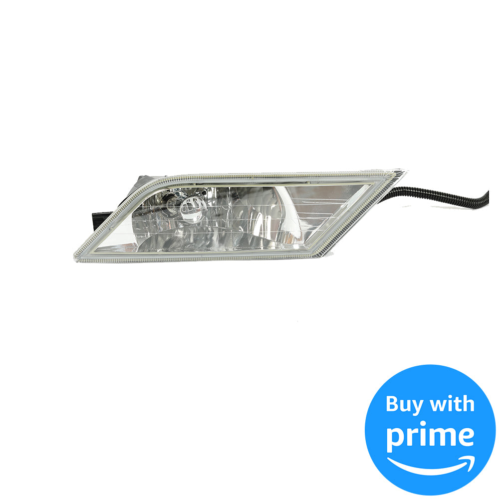 Fog Lights Lamps Compatible with 2011-2013 Honda Odyssey Replacement Assembly Fog Lamps with Bulbs & Wiring Harness & Switch Kit Chrome Housing Clear Lens