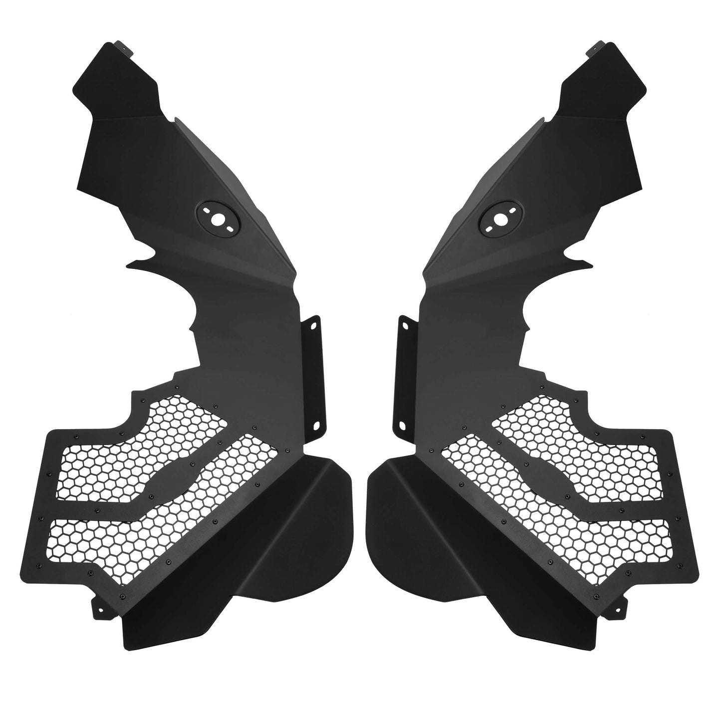 Solid Aluminum Front Inner Fender Liner Flares For 2007-2018 Jeep Wrangler JK