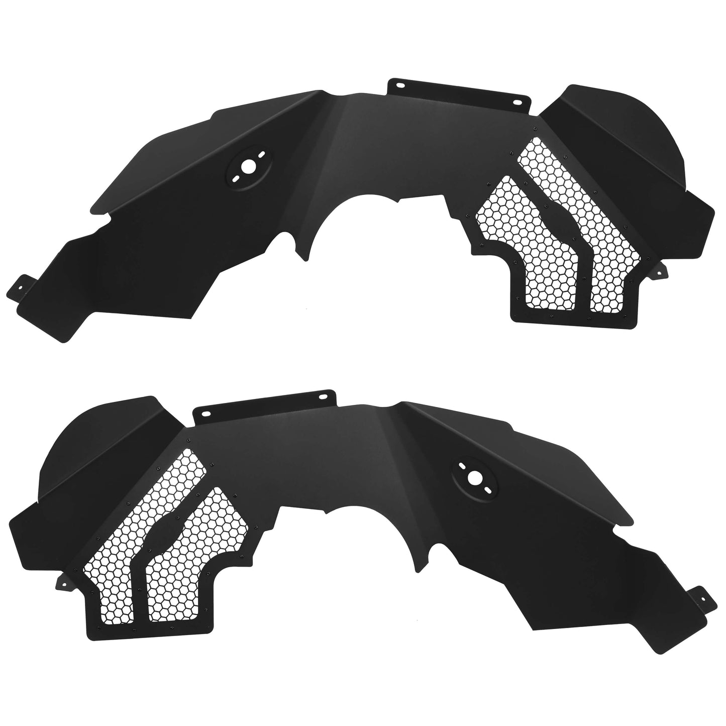 Solid Aluminum Front Inner Fender Liner Flares For 2007-2018 Jeep Wrangler JK