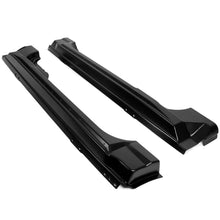 Steel Outer Rocker Panels Pair Black Compatible with 2004-2008 F-150 Standard Cab 2 Door