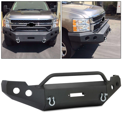 Steel Front Bumper for 2011-2014 Chevy Silverado 2500 3500HD