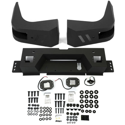 Rear Bumper Step Bumper Compatible with 2010-2021 Dodge Ram 2500 3500 Heavy Duty Steel