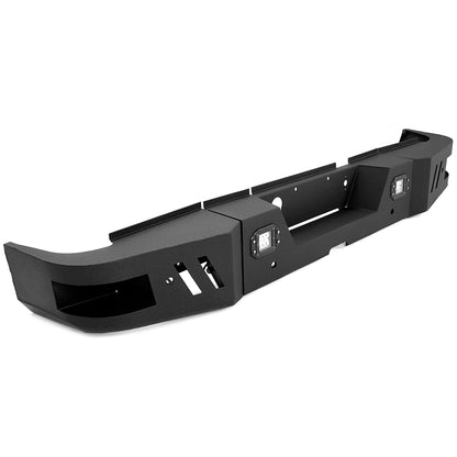 Rear Bumper Step Bumper Compatible with 2010-2021 Dodge Ram 2500 3500 Heavy Duty Steel