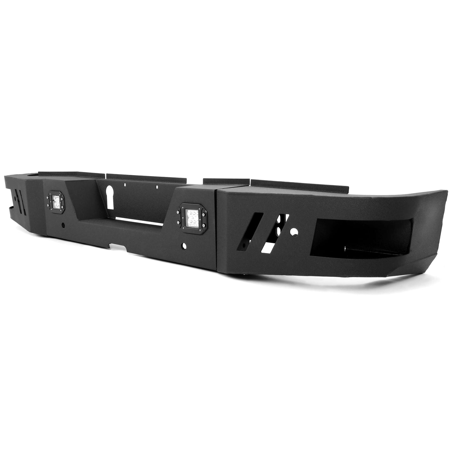 Rear Bumper Step Bumper Compatible with 2010-2021 Dodge Ram 2500 3500 Heavy Duty Steel