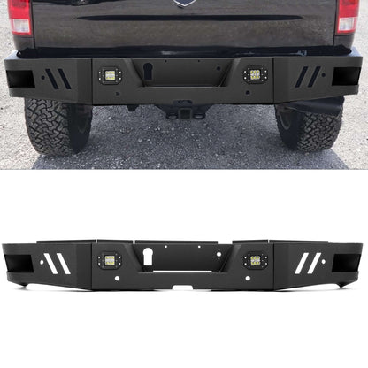 Rear Bumper Step Bumper Compatible with 2010-2021 Dodge Ram 2500 3500 Heavy Duty Steel