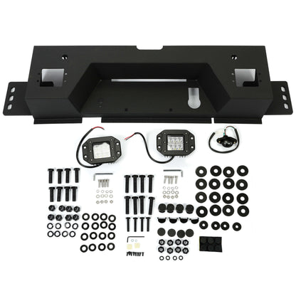 Rear Bumper Step Bumper Compatible with 2010-2021 Dodge Ram 2500 3500 Heavy Duty Steel