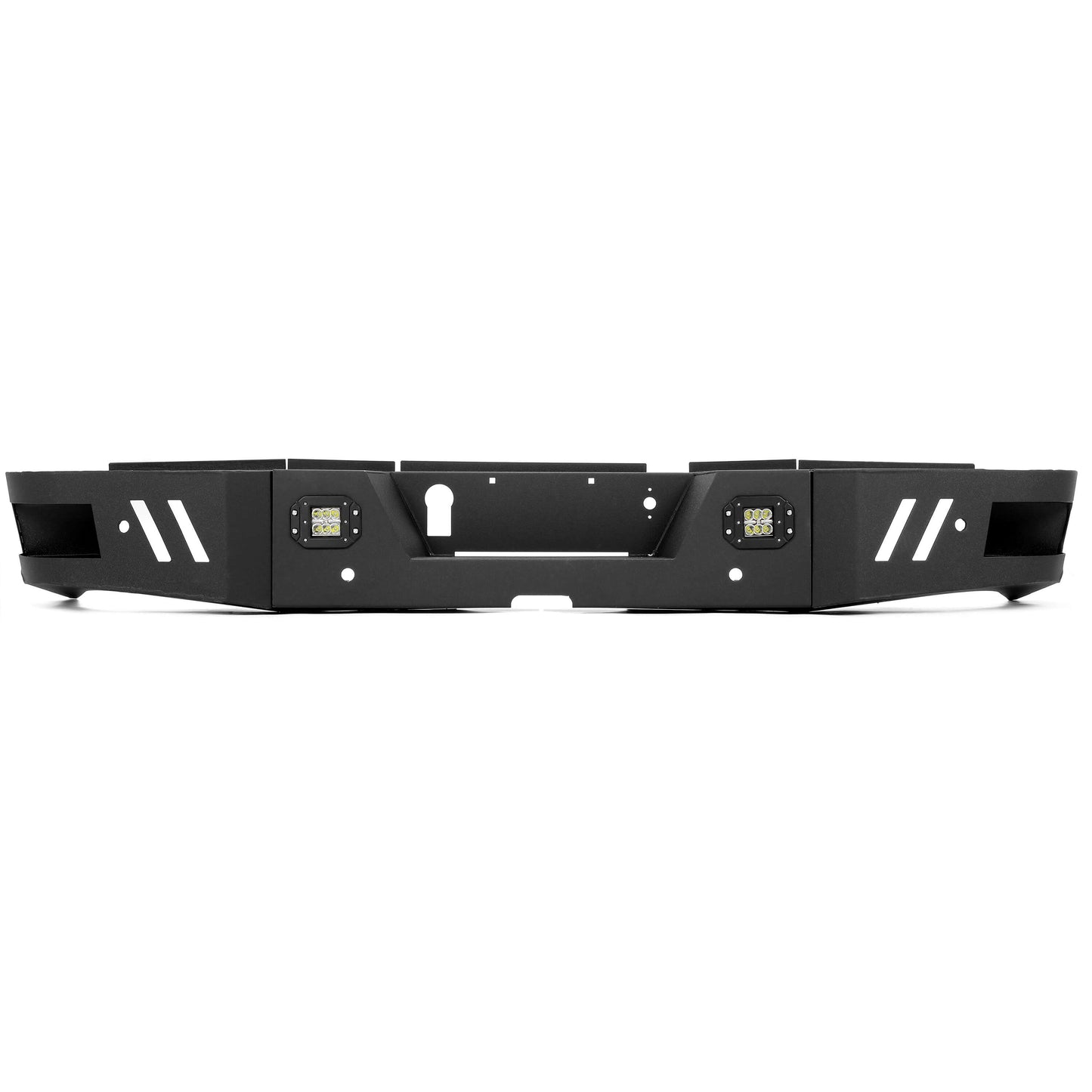 Rear Bumper Step Bumper Compatible with 2010-2021 Dodge Ram 2500 3500 Heavy Duty Steel