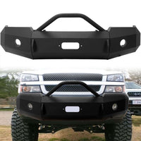 Load image into Gallery viewer, YIKATOO® Iron Cross HD Front Bumper for 2003-2006 Chevrolet Silverado 1500,With Push Bar

