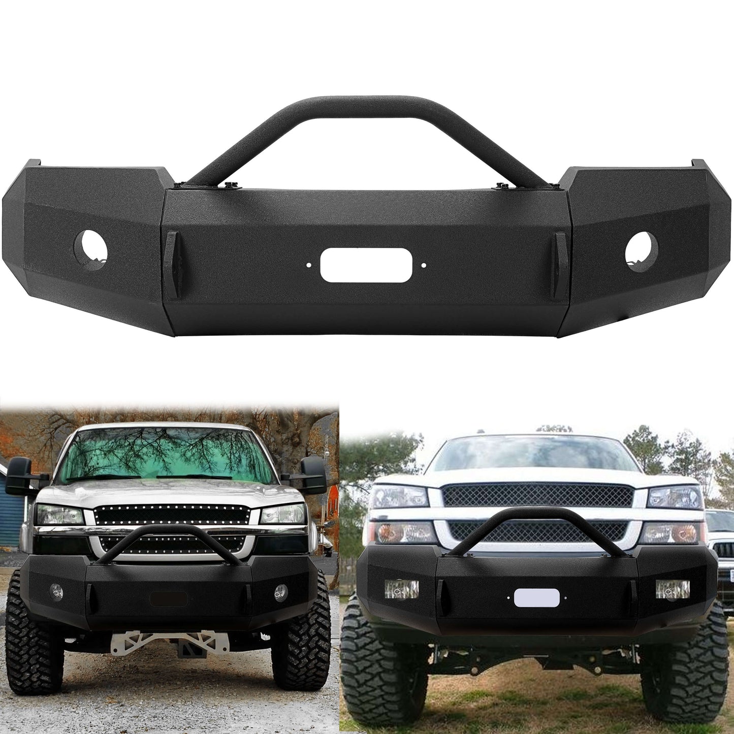 Iron Cross HD Front Bumper for 2003-2006 Chevrolet Silverado 1500,With Push Bar