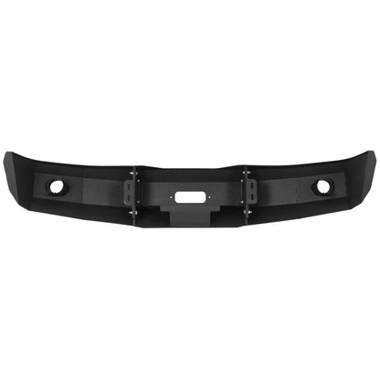Modular Black Front Bumper for 1992-1996 Ford F-150 F-250 F-350,3-Piece Steel Base