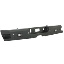 Off-Road Rear Bumper Heavy-duty Steel Compatible with 2014-2019 Chevy Silverado GMC Sierra 1500 2500 HD 3500 HD with 2 LED