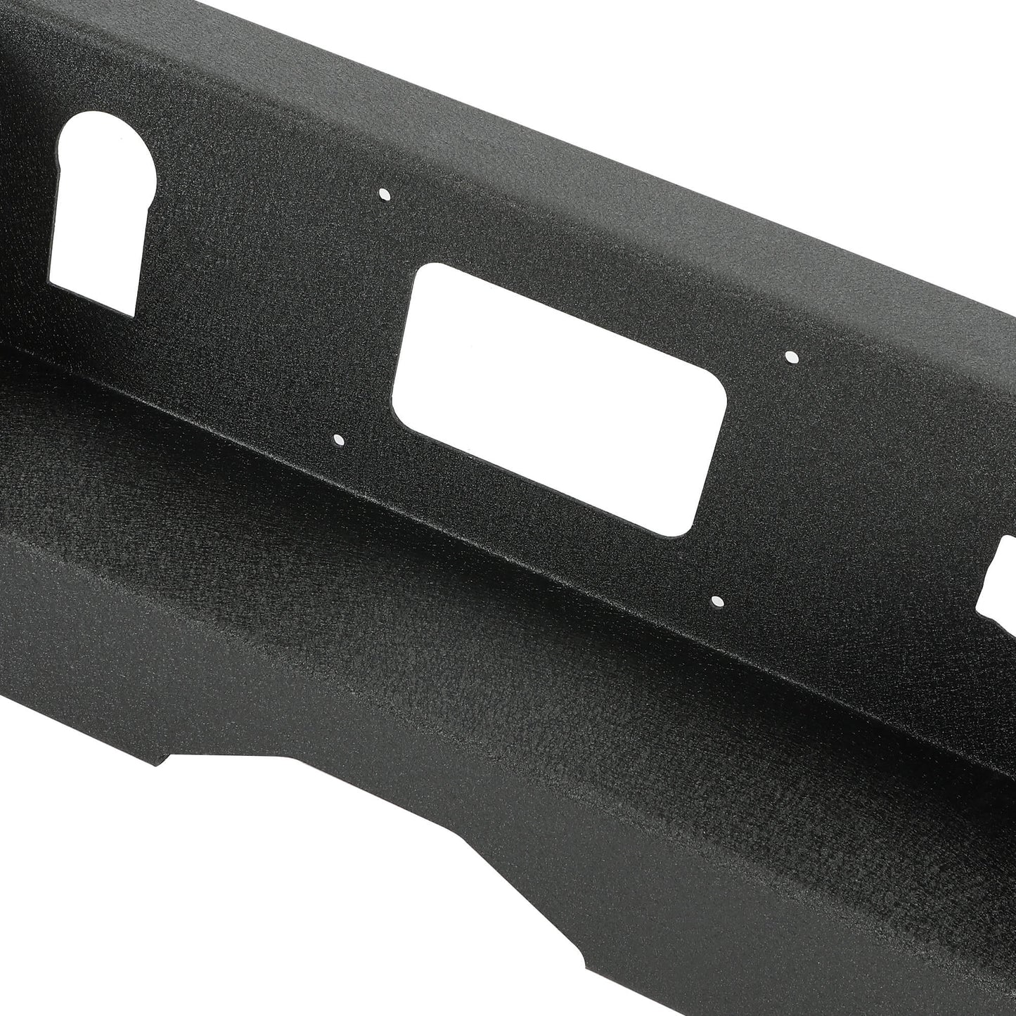 Off-Road Rear Bumper Heavy-duty Steel Compatible with 2014-2019 Chevy Silverado GMC Sierra 1500 2500 HD 3500 HD with 2 LED