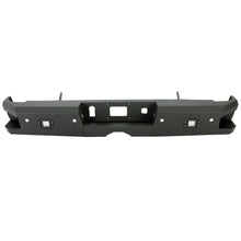 Off-Road Rear Bumper Heavy-duty Steel Compatible with 2014-2019 Chevy Silverado GMC Sierra 1500 2500 HD 3500 HD with 2 LED