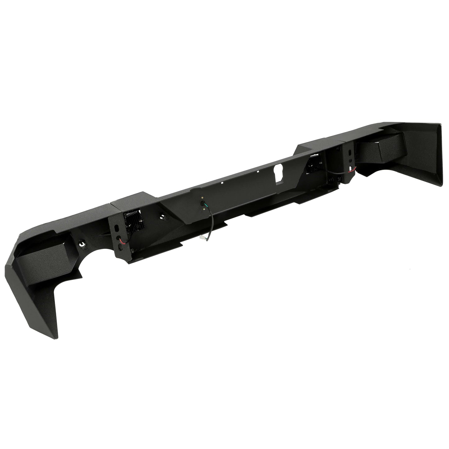 Truck Black Steel Rear Bumper for 2009-2018 Dodge Ram 1500,Face Bar Guard Step