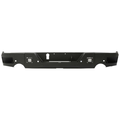 Truck Black Steel Rear Bumper for 2009-2018 Dodge Ram 1500,Face Bar Guard Step
