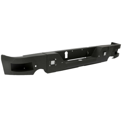 Truck Black Steel Rear Bumper for 2009-2018 Dodge Ram 1500,Face Bar Guard Step