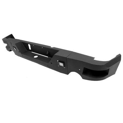 Truck Black Steel Rear Bumper for 2009-2018 Dodge Ram 1500,Face Bar Guard Step