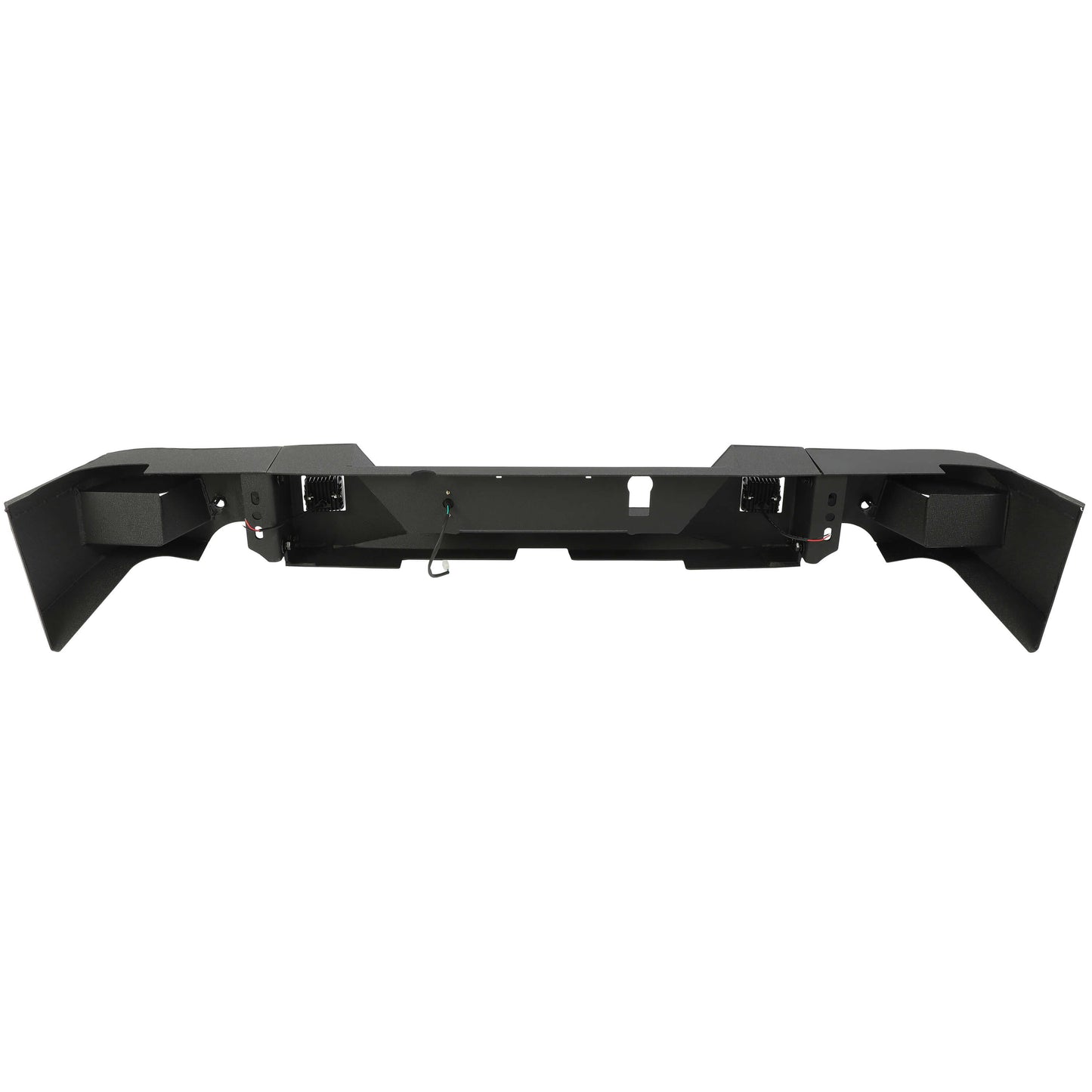 Truck Black Steel Rear Bumper for 2009-2018 Dodge Ram 1500,Face Bar Guard Step
