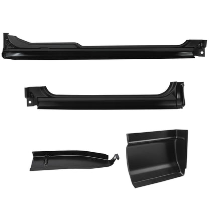 Rocker Panels & Cab Corners For 1994-2004 Chevy S10 GMC Sonoma Extended Cab 3D