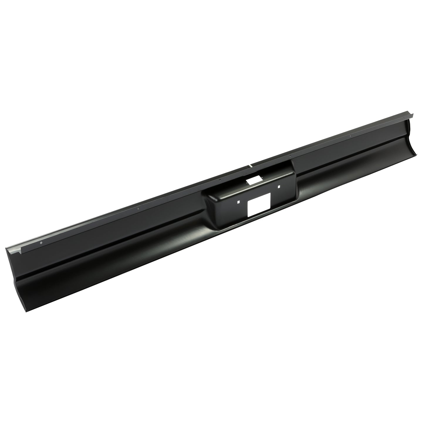 Steel Rear Roll Pan Bumper W/ License Light Compatible With 1967-1972 Chevy C10 Pickup Fleetside