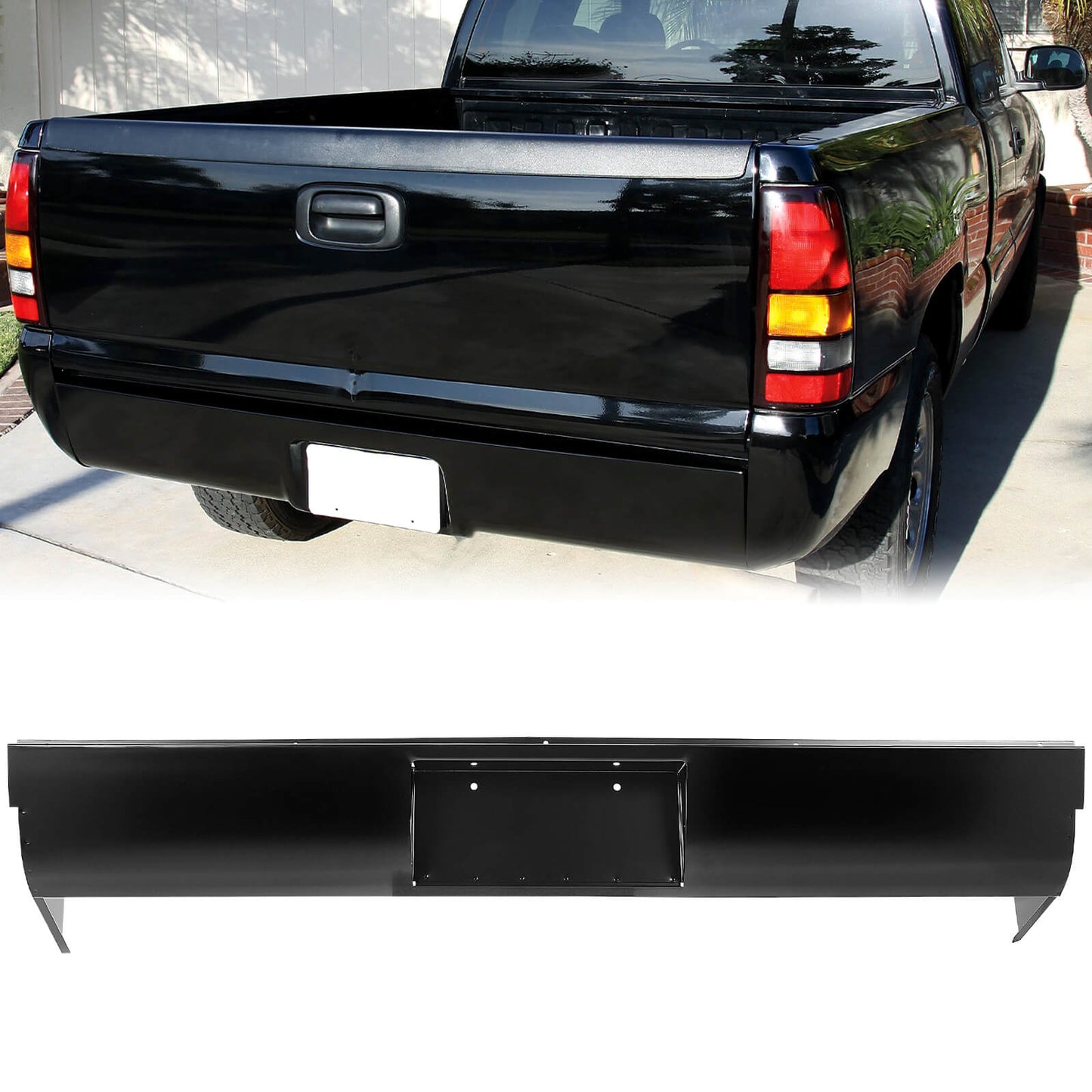 1954~1987 Chevy Pickup Truck Rear Roll Pan Stepside w/License Box Dynacorn 1159