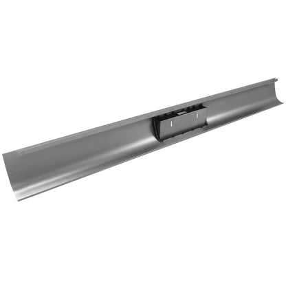 Steel Roll Pan Rollpan Bumper Compatible with 1967-1972 Ford F100 Fleetside w/License Plate Hole&Light