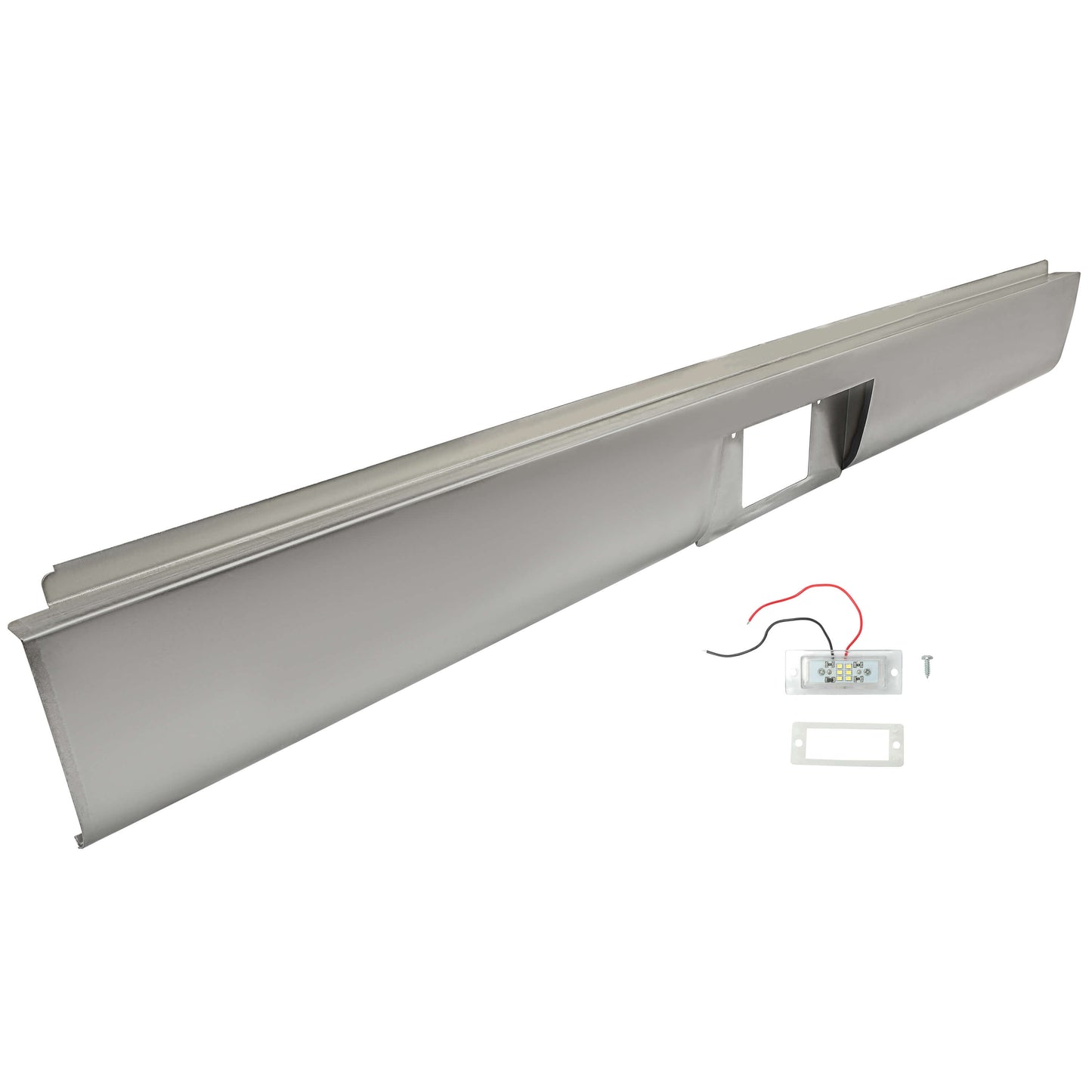 1972-1993 DODGE D150 PICKUP Steel Rollpan w/plate box Center & light Roll Pan