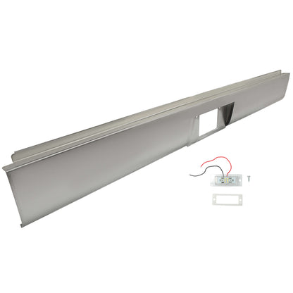 1972-1993 DODGE D150 PICKUP Steel Rollpan w/plate box Center & light Roll Pan