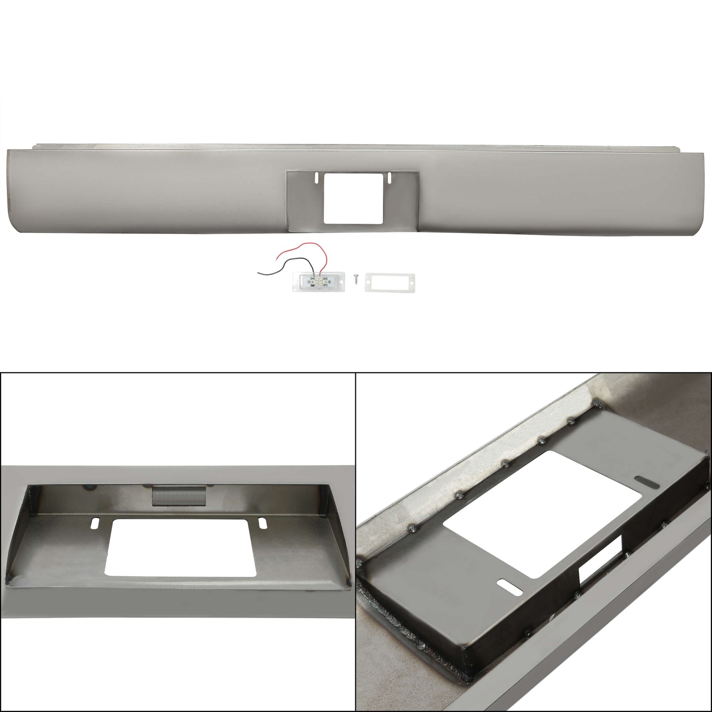 1972-1993 DODGE D150 PICKUP Steel Rollpan w/plate box Center & light Roll Pan