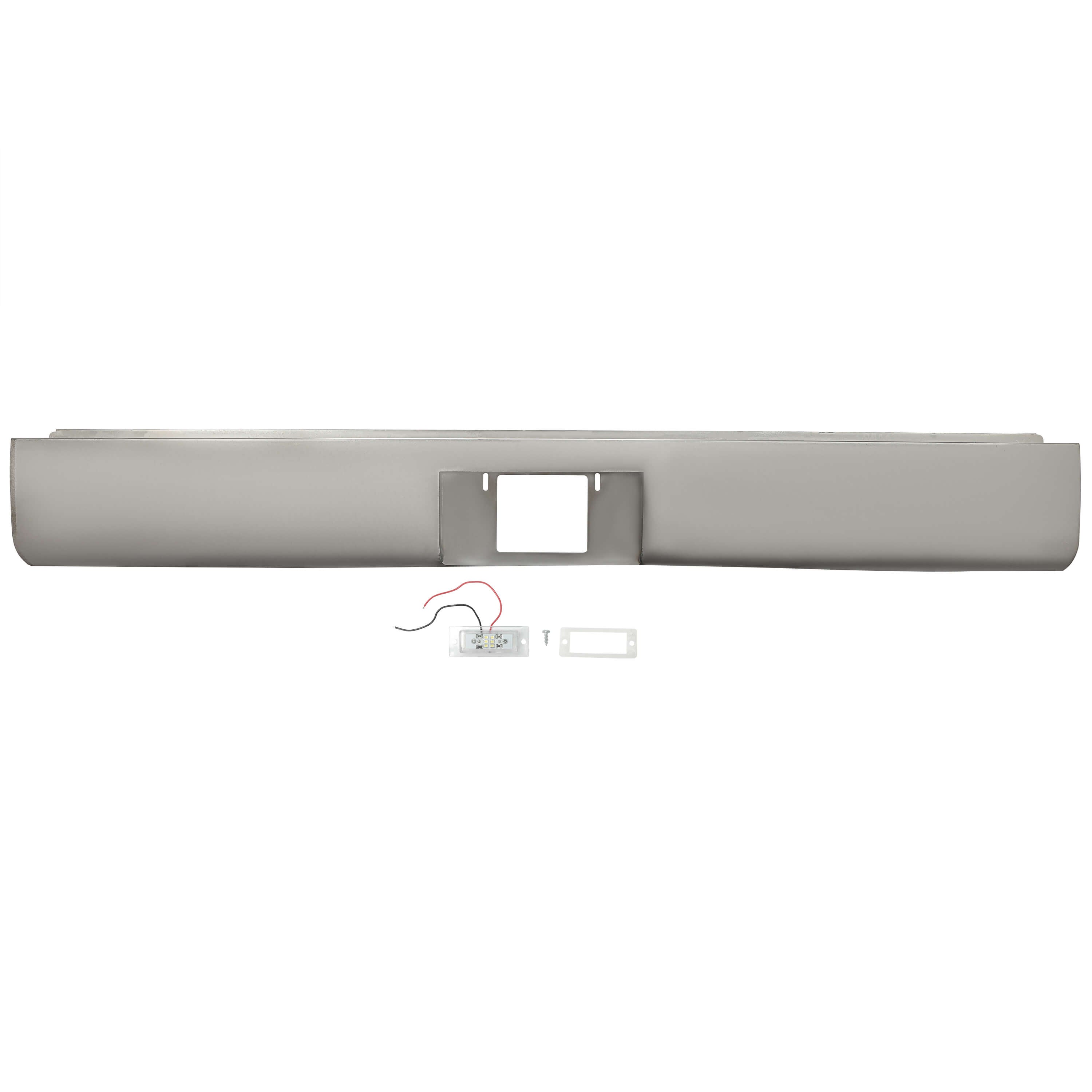 1972-1993 DODGE D150 PICKUP Steel Rollpan w/plate box Center & light Roll Pan