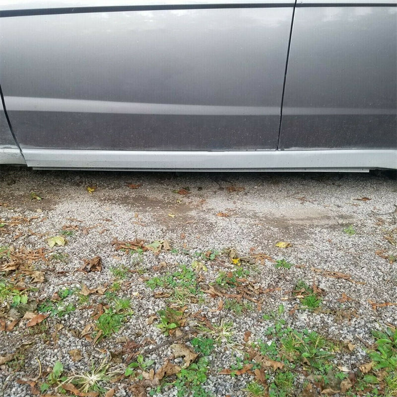 thumbnail image 2 of 2008-2011 Ford Focus 4-Door Slip-On Rocker Panels – Silver Galvanized Steel (Pair: Left & Right) 2 of 6