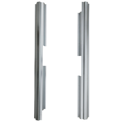 Silver Galvanized Outer Rocker Panel PAIR For 1984-1996 Comanche 4 Door