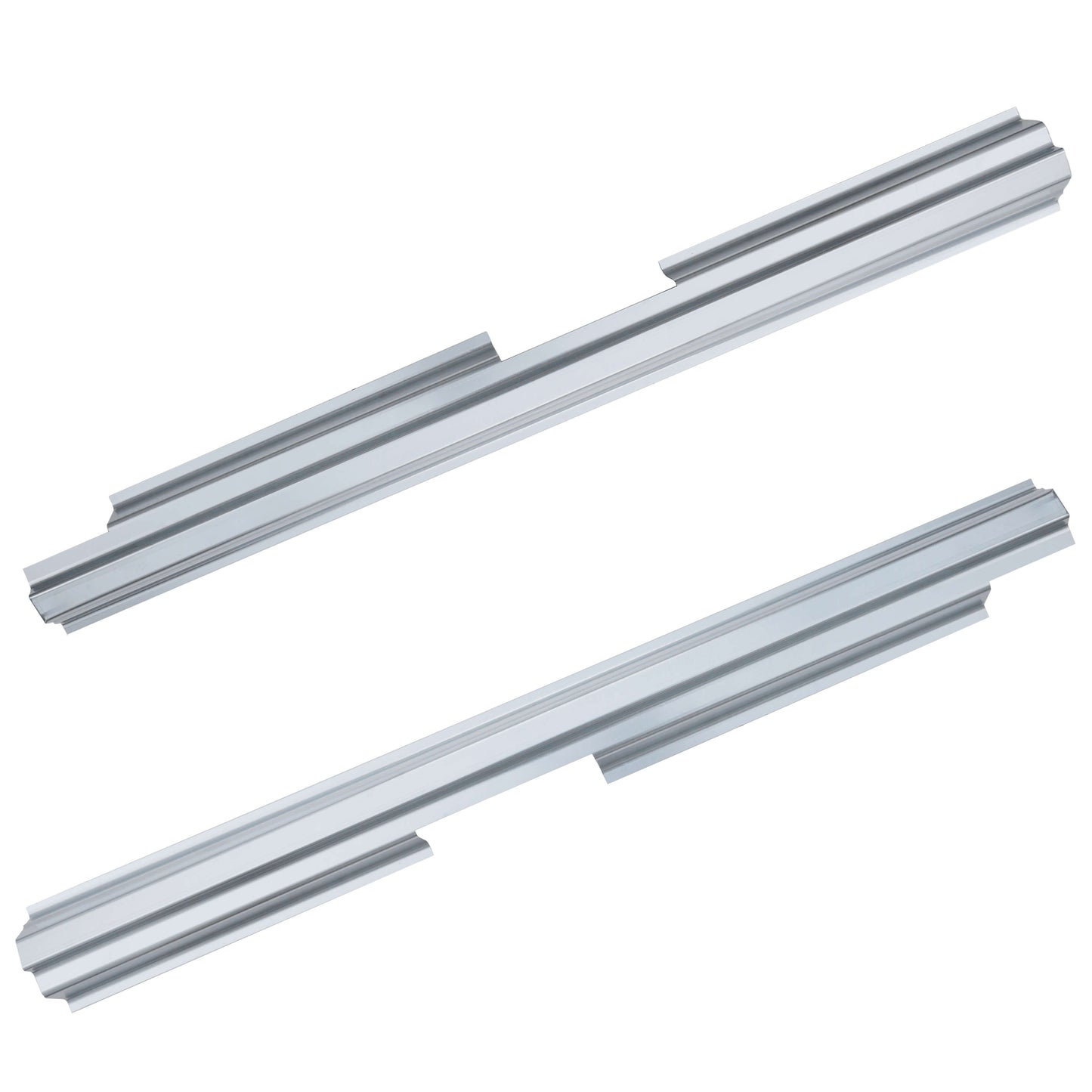 Silver Galvanized Outer Rocker Panel PAIR For 1984-1996 Comanche 4 Door