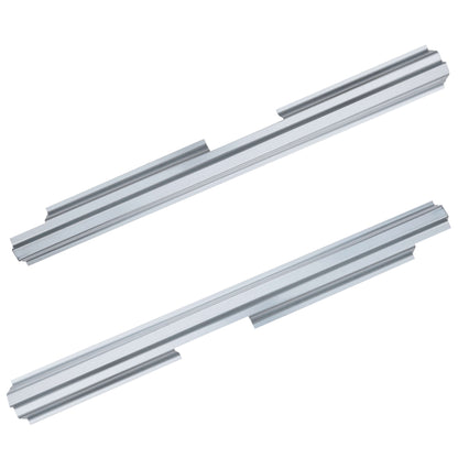 Silver Galvanized Outer Rocker Panel PAIR For 1984-1996 Comanche 4 Door