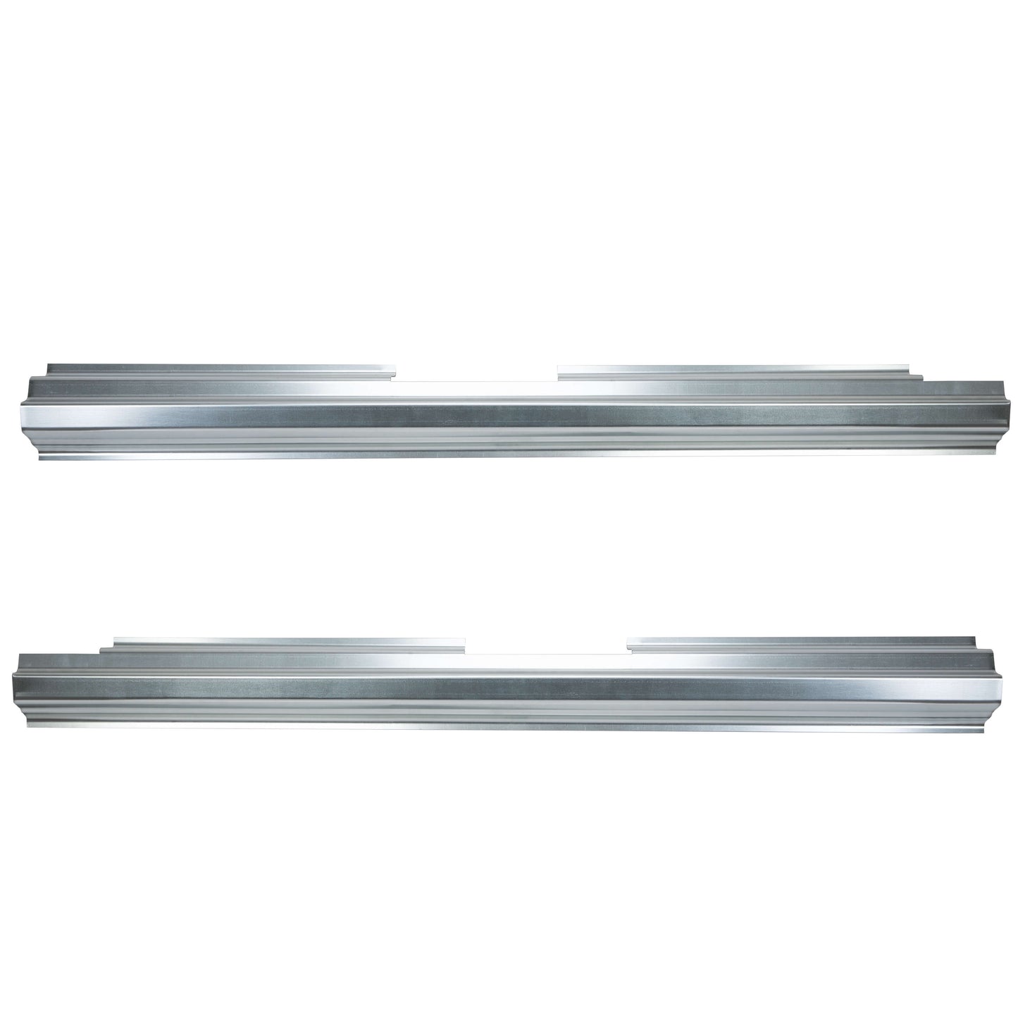 Silver Galvanized Outer Rocker Panel PAIR For 1984-1996 Comanche 4 Door